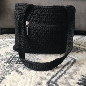 The Sak- Black Crochet Bag